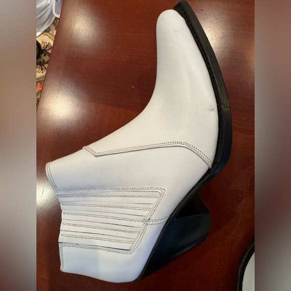 CELINE leather White and Black Ankle boots. Brand new with tags never worn! - Picture 9 of 15